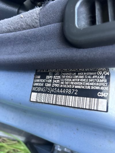 2005 Mercedes-Benz S-Class Location - Imports - Row 16 - Stock # H53300