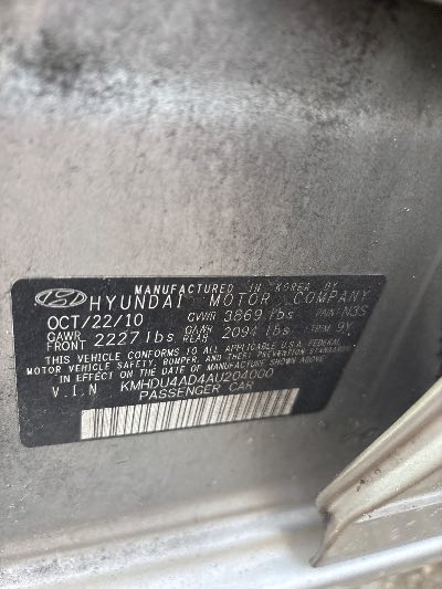 2010 Hyundai Elantra Location - Imports - Row 19 - Stock # H53758