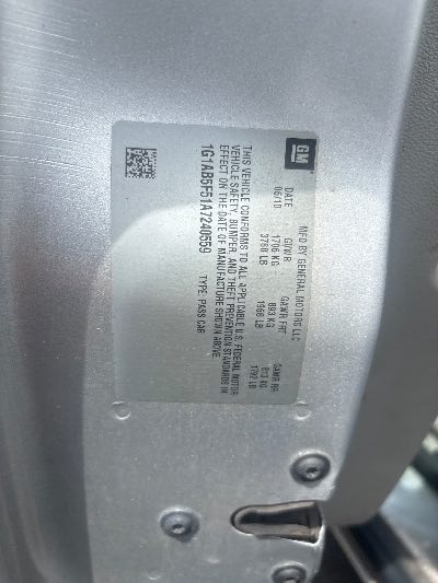 2010 Chevrolet Cobalt Location - GM - Row 37 - Stock # H53773