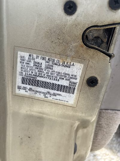 1997 Lincoln Town Car Location - Ford - Row 31 - Stock # H53895