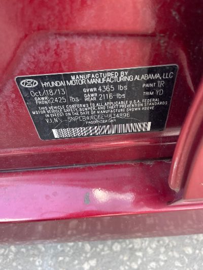 2014 Hyundai Sonata Location - Imports - Row 43 - Stock # H53936