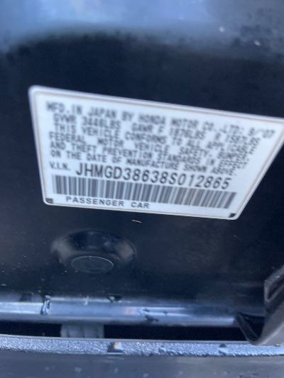 2008 Honda Fit Location - Imports - Row 23 - Stock # H53869