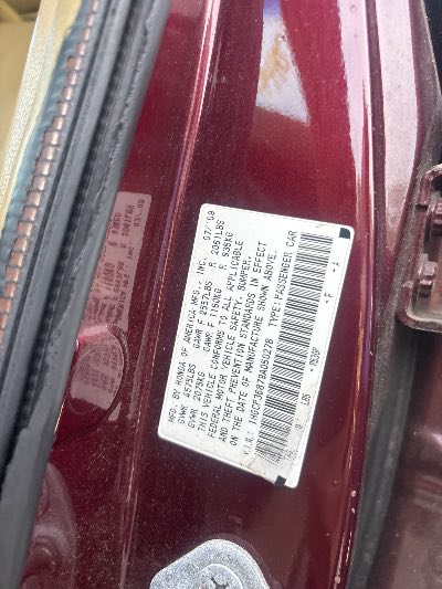 2009 Honda Accord Location - Imports - Row 2 - Stock # H54029