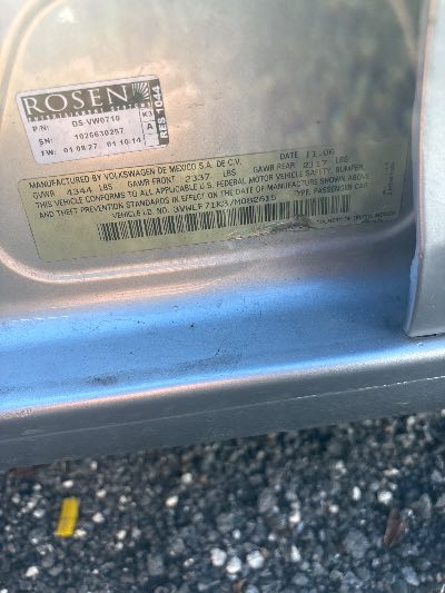2007 Volkswagen Jetta Location - Imports - Row 46 - Stock # H54040