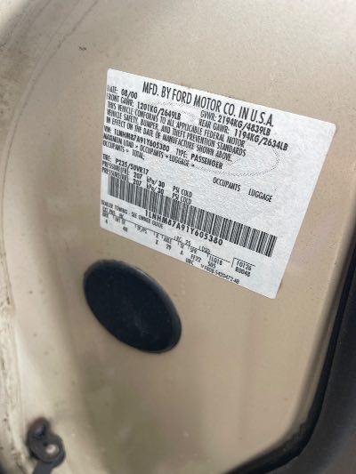 2001 Lincoln LS Location - Ford - Row 25 - Stock # H54071