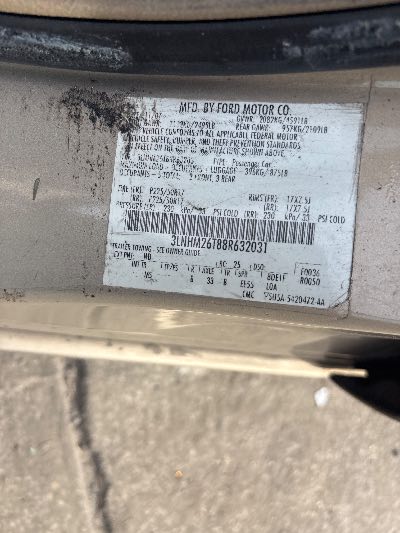 2008 Lincoln MKZ Location - Ford - Row 36 - Stock # H54090