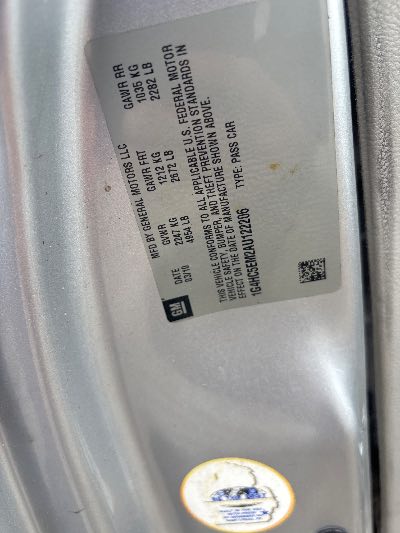 2010 Buick Lucerne Location - GM - Row 30 - Stock # H54302