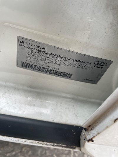 2007 Audi A4 Location - Imports - Row 10 - Stock # H54303