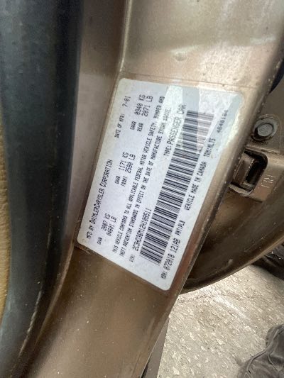 2002 Chrysler Concorde Location - Chrysler - Row 41 - Stock # H54306
