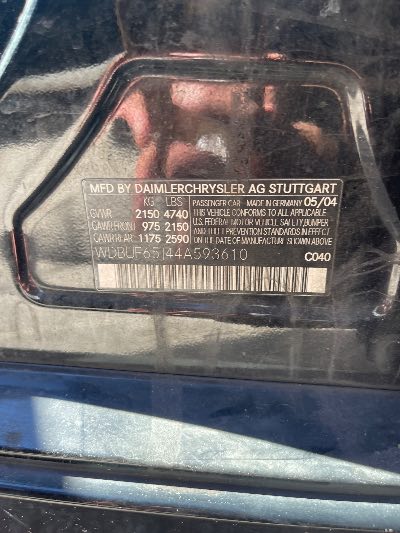 2004 Mercedes-Benz E-Class Location - Imports - Row 14 - Stock # H54382