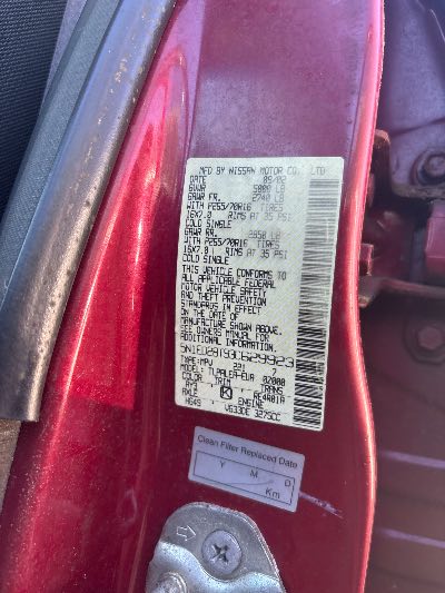 2003 Nissan Xterra Location - Imports - Row 16 - Stock # H54389