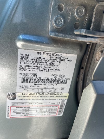 2005 Ford Freestyle Location - Ford - Row 26 - Stock # H54406