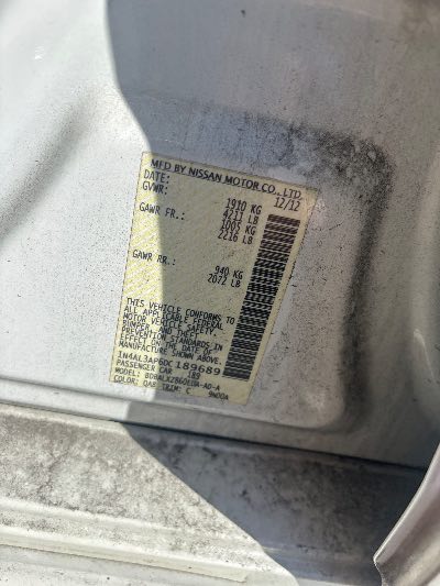 2013 Nissan Altima Location - Imports - Row 18 - Stock # H54458