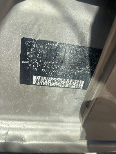 2008 Hyundai Elantra Location - Imports - Row 19 - Stock # H54459