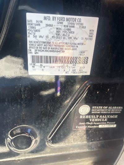 2008 Ford Edge Location - Ford - Row 27 - Stock # H54466