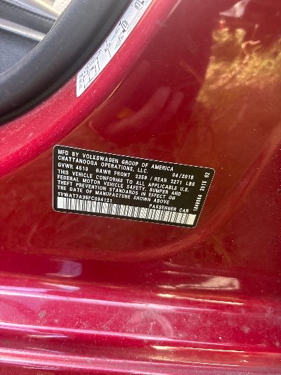 2015 Volkswagen Passat Location - Imports - Row 24 - Stock # H54519