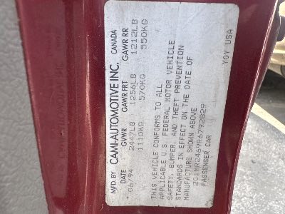 1994 Geo Metro Location - GM - Row 34 - Stock # H49069