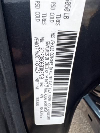 2013 Dodge Grand Caravan Location - Chrysler - Row 47 - Stock # H48703