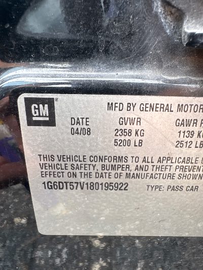 2008 Cadillac Deville Location - GM - Row 38 - Stock # H49169