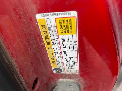 2008 Chevrolet Cobalt Location - GM - Row 40 - Stock # H49297