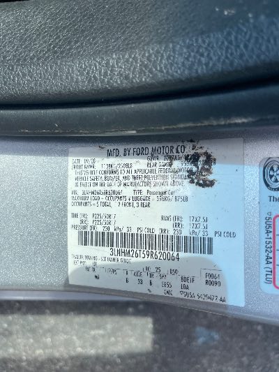 2009 Lincoln MKZ Location - Ford - Row 33 - Stock # H49368