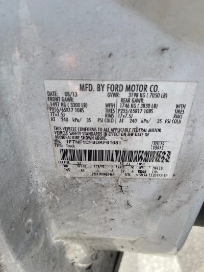 2013 Ford F-150 Location - Large Trucks & Vans - Row 28 - Stock # H49380