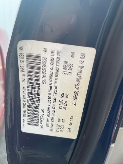 2006 Chrysler 300 Location - Chrysler - Row 38 - Stock # H49390