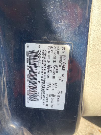 2004 Dodge Durango Location - Chrysler - Row 41 - Stock # H49413