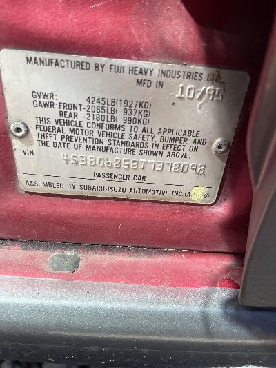 1996 Subaru Legacy Wagon Location - Imports - Row 10 - Stock # H49459