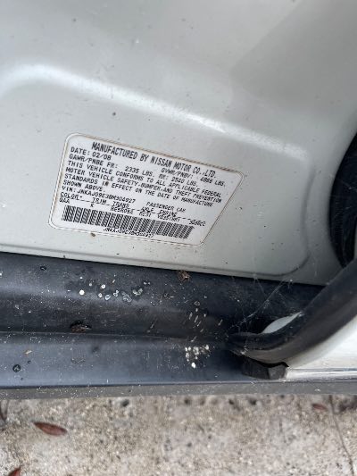 2008 Infiniti EX Location - Imports - Row 6 - Stock # H49512