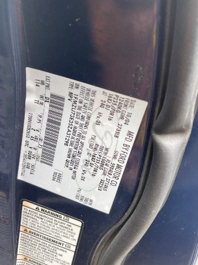 2005 Ford Explorer Location - Ford - Row 37 - Stock # H49564