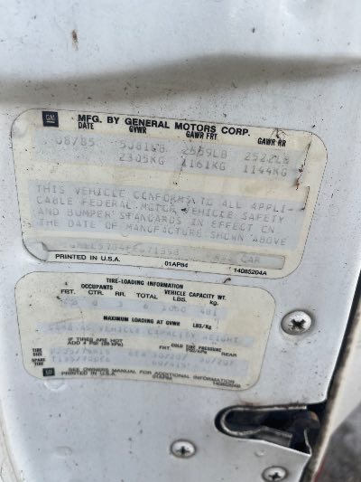 1985 Cadillac Eldorado Location - GM - Row 35 - Stock # H49594