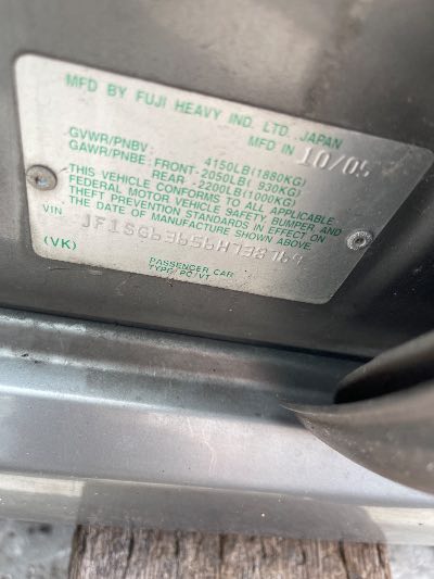 2006 Subaru Forester Location - Imports - Row 8 - Stock # H49601