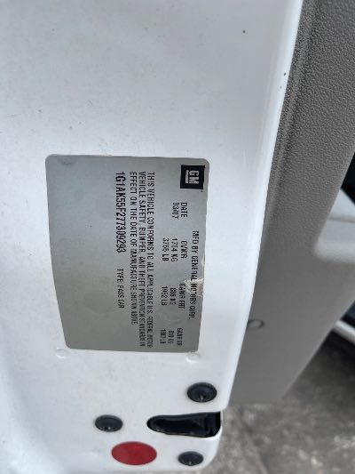 2007 Chevrolet Cobalt Location - GM - Row 26 - Stock # H49616