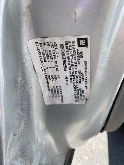 2003 Oldsmobile Silhouette Location - GM - Row 27 - Stock # H49629