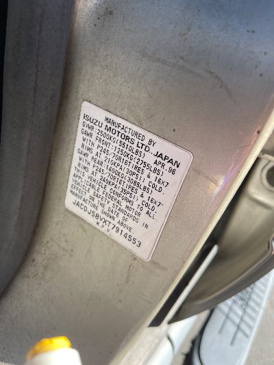 1996 Isuzu Trooper Location - Imports - Row 14 - Stock # H49664