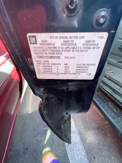 2004 Chevrolet Tahoe Location - Large Trucks & Vans - Row 31 - Stock # H49707