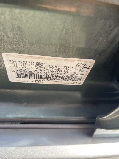 2004 Mitsubishi Outlander Location - Imports - Row 15 - Stock # H49718