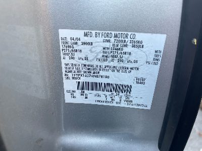 2004 Ford F-150 Location - Large Trucks & Vans - Row 32 - Stock # H49727