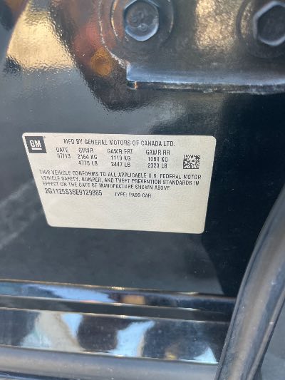 2014 Chevrolet Impala Location - GM - Row 29 - Stock # H49680