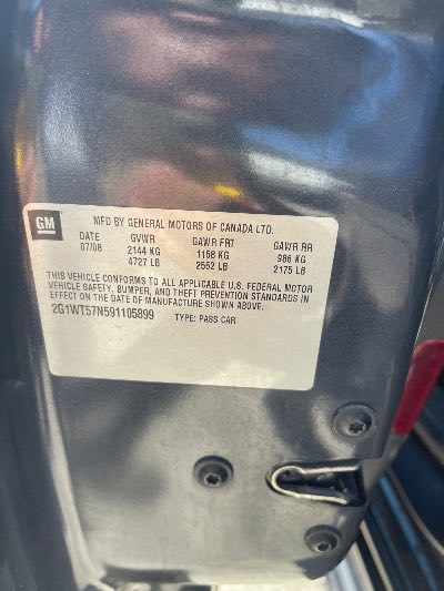 2009 Chevrolet Impala Location - GM - Row 29 - Stock # H49740