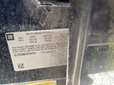 2010 Chevrolet Malibu Location - GM - Row 29 - Stock # H49721