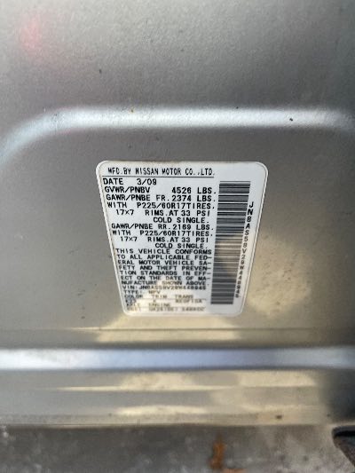 2009 Nissan Rogue Location - Imports - Row 25 - Stock # H50658