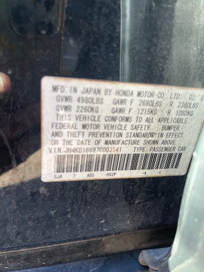 2007 Acura RL Location - Imports - Row 46 - Stock # H50925