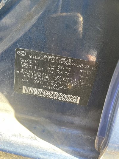 2016 Hyundai Elantra Location - Imports - Row 45 - Stock # H50933