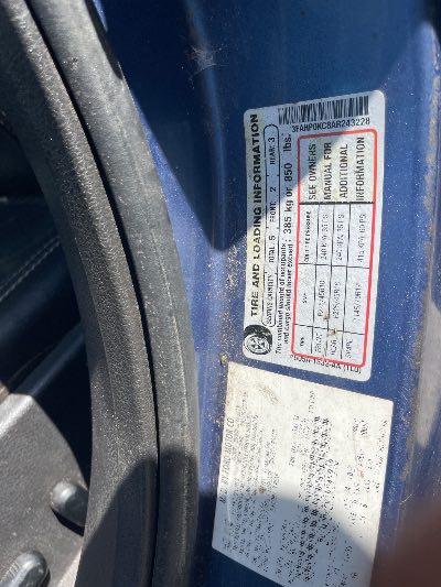 2010 Ford Fusion Location - Ford - Row 34 - Stock # H52863