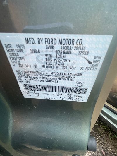 2006 Ford Escape Location - Ford - Row 30 - Stock # H48754