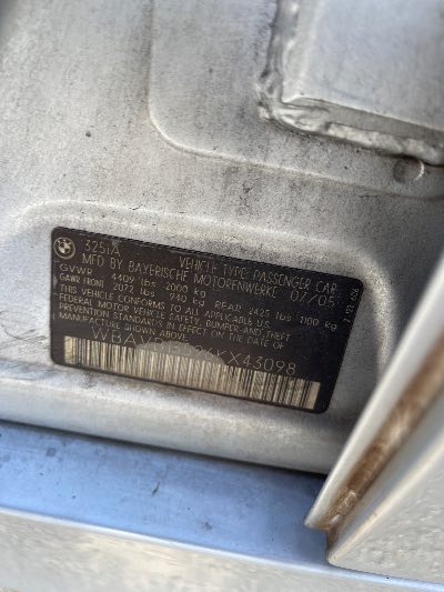 2006 BMW 3-Series Location - Imports - Row 17 - Stock # H49794