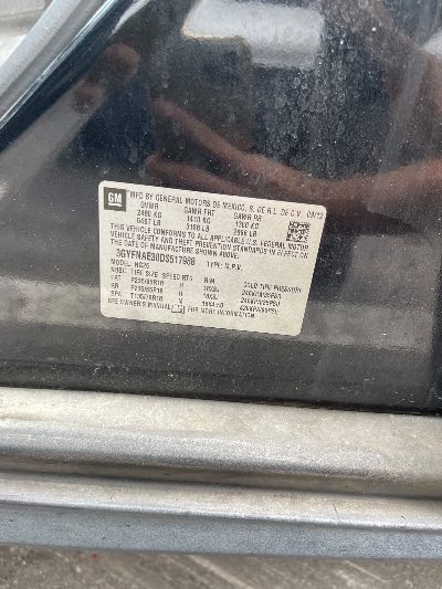 2013 Cadillac SRX Location - GM - Row 30 - Stock # H49811