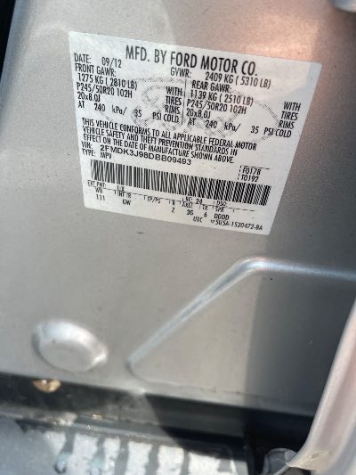 2013 Ford Edge Location - Ford - Row 27 - Stock # H49824